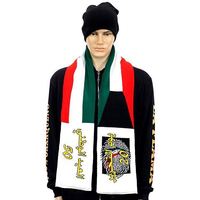 Personnalisé Acrylique Jacquard Fans Sport Tricoté Football Bonnet De Laine Machine À Tricoter Cou Enfants Hiver Chapeau Écharpe Fan Foulards Pologne