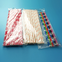 Pailles en plastique jetables avec pailles flexibles en plastique emballées individuellement