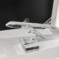 Modèles d'avions personnalisés en cristal de haute qualité, souvenirs professionnels, autres objets artisanaux en cristal