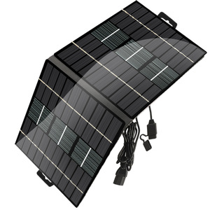 Panneau solaire pliable 10W, chargeur portable d'extérieur pour téléphones et appareils - Product Image 1