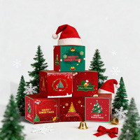 Boîte cadeau de Noël personnalisée, écologique et recyclable, avec design personnalisé pour les fêtes et les bonbons