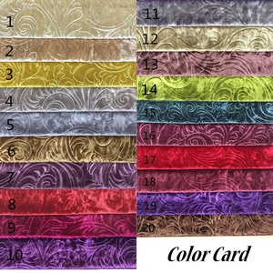 Hoa dập nổi vàng nhung tùy chỉnh mô hình thời trang sofa slipcover vải - Product Image 6