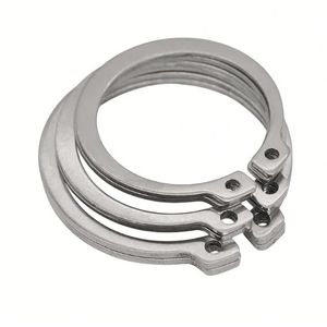 Kit d'assortiment de 10 mm (1,5 mm) de bagues de retenue externes en acier inoxydable, type E, à clipser, norme DIN, pour l'industrie lourde - Product Image 1