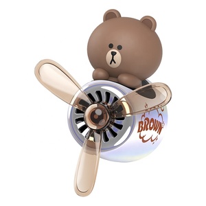 Diffuseur d'aromathérapie pour voiture avec hélice rotative, motif dessin animé <span class=keywords><strong>BEBE</strong></span> Perroquet, pour grille d'aération, accessoire de voiture tendance - Product Image 4