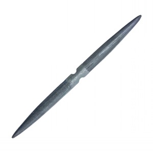 Lima de madera hecha a mano, de doble punta, de acero, con dientes finos, plana y redonda, de 8 mm de ancho, para trabajar la madera - Product Image 1
