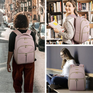 <span class=keywords><strong>Mochila</strong></span> para ordenador portátil con múltiples compartimentos para <span class=keywords><strong>mujer</strong></span>, bolso escolar ligero para libros, para chicas y estudiantes - Product Image 6