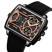 SKMEI 2229 Neue einzigartige neueste Auslegung multifunktionaler digitaler elektronischer Chronograph Herren hochwertige analoge Sport-Leuchtuhr