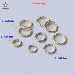 Anneaux de saut étincelants remplis d'or 14 carats de haute qualité pour accessoires de bijoux à bricoler soi-même vente en gros - Product Image 2