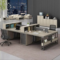 Ensemble de bureau en bois moderne et minimaliste avec tiroirs et structure métallique pour bureau à domicile ou salle d'étude