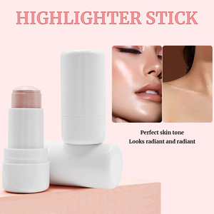 Nueva Llegada Hidratante Impermeable Cara Vegano <span class=keywords><strong>Bronceador</strong></span> y Resaltadores Maquillaje Resaltador Etiqueta Privada Crema Resaltador - Product Image 4