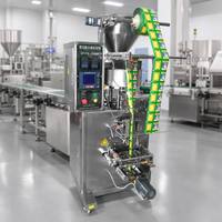 Machine d'emballage VFFS automatique à trois soudures latérales pour aliments, snacks, céréales, sachets et sacs en papier, contrôle par micro-ordinateur, utilisation facile