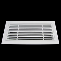 Fournisseur direct d'usine, prix avantageux, persiennes carrées modernes en alliage d'aluminium pour grille linéaire extérieure, diffuseur d'air pour climatiseur