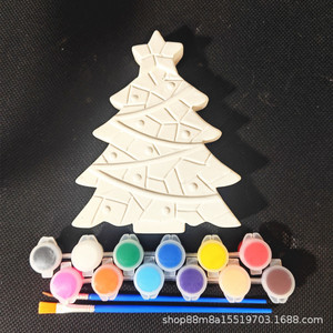 Kit di Pittura su Gesso, Set di Giocattoli da Disegno, Figure in Gesso 3D da 4,5 Pollici per Attività Artigianali di Pasqua, Natale, Vacanze, <span class=keywords><strong>Uova</strong></span> e Albero di Natale - Product Image 3