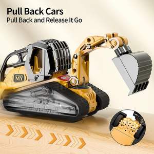 EPT Logo personnalisé 4 en 1 Camion en métal moulé sous pression Machines <span class=keywords><strong>de</strong></span> construction Véhicules <span class=keywords><strong>de</strong></span> <span class=keywords><strong>chantier</strong></span> Voiture Ensemble <span class=keywords><strong>de</strong></span> jouets à friction pour enfants - Product Image 4