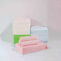 Draps de lit jetables OEM personnalisés, imperméables, 3 plis, en pâte de cellulose, sous-couche non tissée absorbante