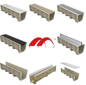 工場販売ポリマーコンクリートトレンチドドレインヘビーデューティ排水チャネルプレキャストドレインチャネルEn 1433標準 - Product Image 3