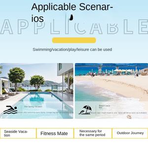 Albornoz de Microfibra de Secado Rápido Estilo Tie-Dye, <span class=keywords><strong>Poncho</strong></span> de Playa con Capucha, Toallas para Cambiarse, para <span class=keywords><strong>Surf</strong></span>, Buceo, Natación - Product Image 4