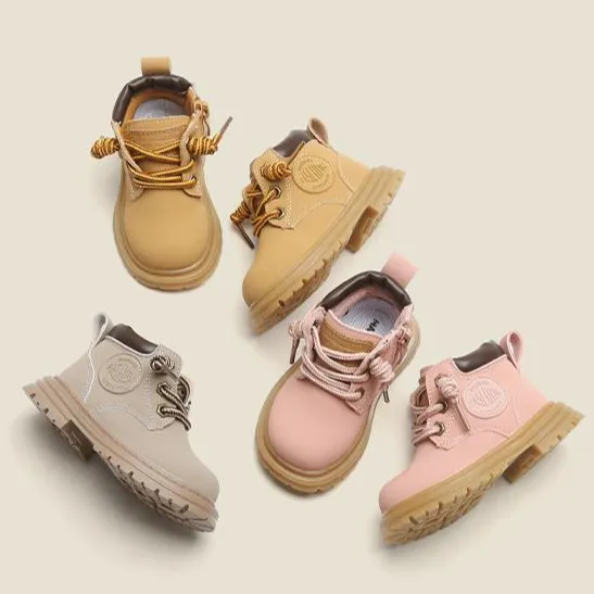 Fashion outdoor explosion women casual boots kids Martin boots Children's winter cotton shoes
