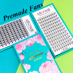 Abonnie 0.05 Longue Tige Premade Lash Fan 8D 10D 12D Pointy Thin Base Premade Volume Fan Mink Narrow Pre Made <span class=keywords><strong>Bouquet</strong></span> Eyelash Fans - Product Image 4