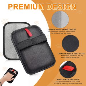 Gant de toilettage bidirectionnel pour chats, gant électrostatique pour enlever les poils d'animaux domestiques - Product Image 4