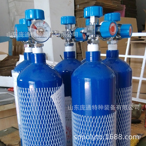 Bouteille d'oxygène sans soudure de 4 L avec diamètre de 140 mm, vert postal, valve CGA540, utilisation médicale pour le soudage oxy-carburant, modèle 6 kg - Product Image 2