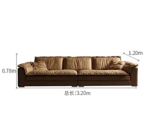 2024 Novo design de sofá para sala de estar tecido técnico à prova d'água feito na China
