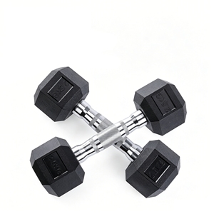 Cast Iron Encased Hex <b>Dumbbell</b> Weight Set Durable Comfortable Noise-Reducing Cast Iron for Fitness Exercises with 2.5-30KG - Product Image 1