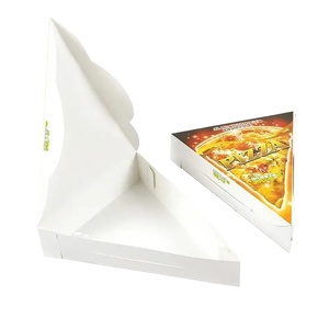 Caja de rebanada de <span class=keywords><strong>pizza</strong></span> personalizada, caja de papel de embalaje, caja de <span class=keywords><strong>pizza</strong></span> triangular para llevar - Product Image 5