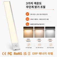 Lampe LED sans fil magnétique rechargeable à détecteur de mouvement pour armoire, cuisine, chambre, placard, en aluminium, OEM ODM personnalisable