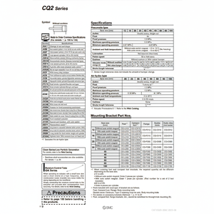 SMC Pneumatics Cylindre Compact CDQ2A50-35DCZ Pièces Pneumatiques - Product Image 1