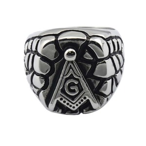 Joyería <span class=keywords><strong>de</strong></span> acero inoxidable-<span class=keywords><strong>mason</strong></span> <span class=keywords><strong>maestro</strong></span> masónica negro anillos - Product Image 6