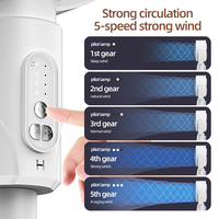 Nouveau Ventilateur sur Pied USB 2025 à Circulation d'Air Refroidissant avec Télécommande, Ventilateur sur Pied Électrique Domestique pour Ventilation