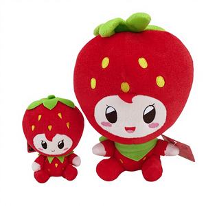 Juguete de Peluche Suave con Forma de Fresa de Y.H Toys, Modelo DO-06, Certificado ICTI - Product Image 1