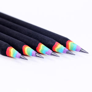 New Eco-Friendly Rainbow Newspaper <b>Pencil</b> in Black Lead Loose Packaging Standard <b>Pencil</b> - Product Image 3