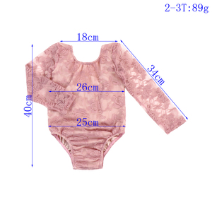 Bebé <span class=keywords><strong>recién</strong></span> <span class=keywords><strong>nacido</strong></span> Niñas <span class=keywords><strong>Mi</strong></span> Primer Cumpleaños Trajes Lindo Pelele de encaje floral de manga larga Ropa sólida para niños - Product Image 6