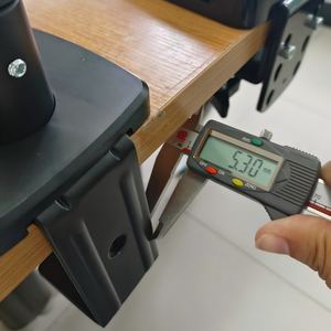 Độc có thể điều chỉnh khí mùa xuân màn hình cánh tay hỗ trợ tối đa 32 màn hình, Màn hình máy tính đứng với kẹp/Grommet gắn cơ sở, đen - Product Image 4