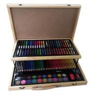 Ensemble d'art de luxe pour enfants, kit d'artiste Bonvada, comprend des crayons à l'eau, des feutres de couleur, des crayons de couleur, couleurs assorties, DIY