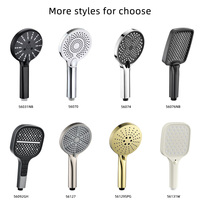 Panneau de douche de luxe pour hôtel et spa, grande pomme de douche pluie en ABS avec accessoires de robinetterie de salle de bain haute pression pour douche