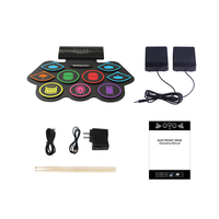 Instrument de musique Batterie acoustique numérique Ensemble de percussions Pad professionnel Batterie électronique