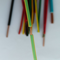 Cable Eléctrico HJL H07V-U BV de 1.5mm, Cable de Cobre de un Solo Núcleo con Aislamiento de PVC para Cableado Doméstico, Certificado CE VDE, Cable de Cobre Puro