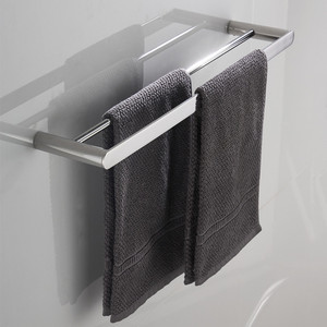 Salle de bains Accessoires SUS304 Acier Inoxydable Miroir Serviette Bar Hôtel Suspendus Ensemble Porte-Serviettes - Product Image 4