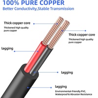 OSTAI 5521 5,5mm Stecker auf 2,1mm DC 20AWG Kupferleiter PVC-Ummantelung 5A Netzteil Verlängerungskabel 20cm