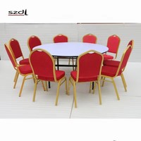 Offre Spéciale – Ensemble de Tables Modernes Empilables et Pliables en Métal pour Salle à Manger, Salon, Chambre et Banquet – Vente en Gros à Prix Abordable