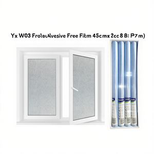 Film adhésif givré Yx W03 sans colle, 45 cm x 2 m, autocollants pour fenêtres, 8 pièces par paquet - Product Image 2