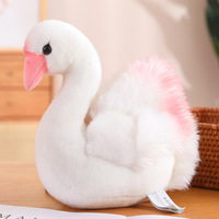 Juguete de Peluche de 25cm de Aves Simuladas de Algodón PP: Loro, Pavo Real, Halcón, Pelícano, Flamenco, Cisne. Regalo de Navidad, Máquina de Garras.