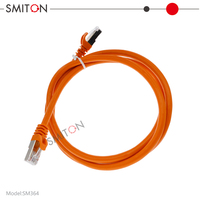 Kabel Ethernet RJ45 jaringan FTP tembaga murni Cat8