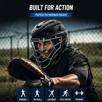 Équipement de protection personnalisé pour l'entraînement au baseball et au softball, masque de receveur
