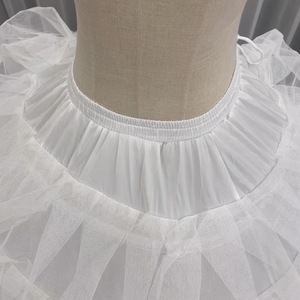 QUEENSGOWN Stock <span class=keywords><strong>Jupon</strong></span> à 7 cerceaux pour robe de mariée, volumineux et moelleux, <span class=keywords><strong>avec</strong></span> tulle, ajustable - Product Image 4