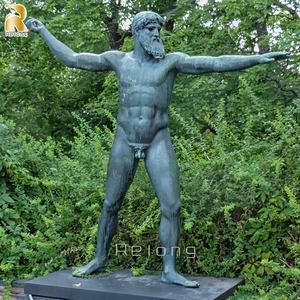 Sculpture de <span class=keywords><strong>statue</strong></span> d'Odin assis grandeur nature en bronze, classique, de la mythologie <span class=keywords><strong>grecque</strong></span>, pour l'extérieur - Product Image 5