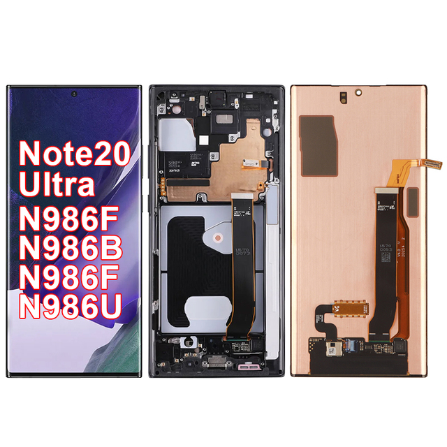 Replacement Part Pantalla Super AMOLED TFT Touch Screen Frame OLED Original Display Note 20 Ultra 5G Lcd for Samsung SM-N986B
